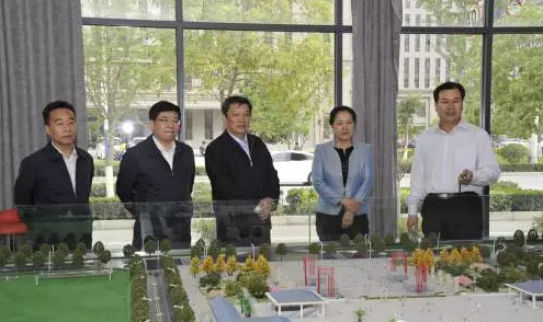 市長(zhǎng)陳青，副市長(zhǎng)王月成陪同省電力投資集團(tuán)公司總經(jīng)理李輝一行深入階州廣場(chǎng)視察