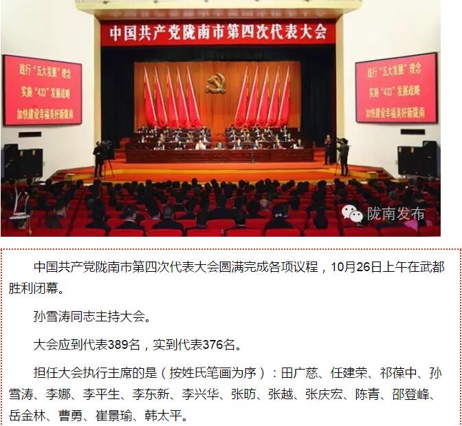 市第四次黨代會(huì)勝利閉幕！選出新一屆領(lǐng)導(dǎo)班子